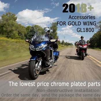 Motorkerékpár Első, mind a Hátsó Chrome Kárpitozás, Honda Goldwing 1800 F6B GL1800 2018 2019 2020 Motorkerékpár Tartozékok