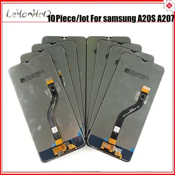 Nagykereskedelmi 10 DB/sok Eredeti LCD Samsung Galaxy A20s A207 A2070 SM-A207F LCD Kijelző Csere Digitalizáló Közgyűlés