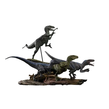 Nanmu Stúdió 1:35 Velociraptor Csapat Ragadozó Dinoszaurusz Baldwin Fejedelmi Diana Edgar Gyere Emberi Alak Doboz