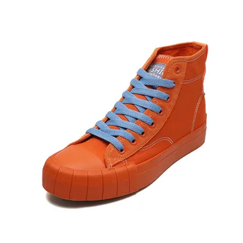 Narancssárga, Kerek Toe Női Vászon Cipő Nyári Róma Csipke Női Alkalmi Lapos Cipő Gumi Lapos Cipők
