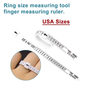 NEKÜNK Gyűrű méret mérési eszköz, ujj mérési uralkodó.