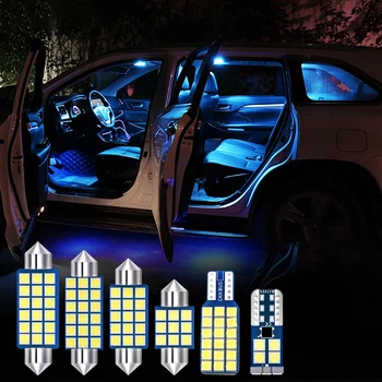 Nissan Elgrand E52 2010-2019 7db Girland T10 W5W 12V LED Izzók Autó Belső világítás Készlet Kupola Térkép olvasólámpa Csomagtartóban, Lámpák