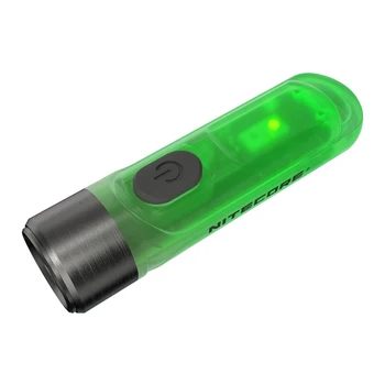 NITECORE TIKI GITD MINI LED-Zseblámpa 300 Lumen + UV Fény Újratölthető USB Kulcstartó Zseblámpa Fénye a sötét Változat