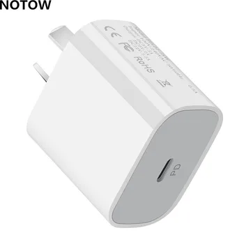 NOTOW 5V 3A AU/US/EU/UK Plug 18W PD Típusú USB-C Fali Töltő Travel Adapter Gyors Gyors Töltő iPhone-t a Samsung