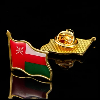 Omán Integetett Zászló, Jelvény Kitűző Bross Divat Hajtóka Ajándék Büszkeség Dekoráció