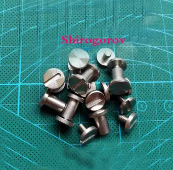 Orosz Shirogorov Kés DIY eszközök anyag Késen lemez Rögzítő Vad stílusban M4 csavar, Szegecs Bútor feldolgozás csavar