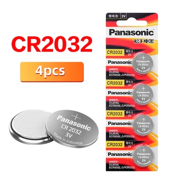 PANASONIC Eredeti cr2032 4db elemmel működik 3 v-os Érme Lítium órák karórák Távoli digitális hang felvevő cr2032