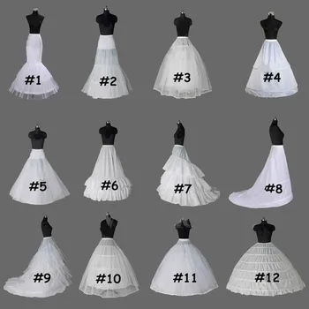 Petticoat1--12# Krinolin Hoopless Underskirt Esküvői Alsószoknyát Fishtail Hableány Bál