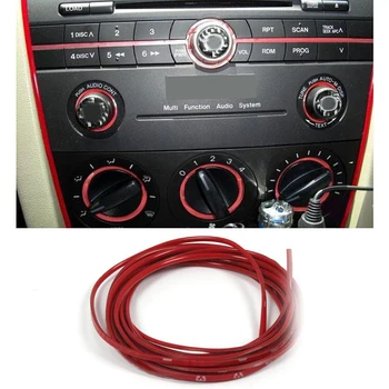 Piros Auto Autó Belső Külső Készítő Szalag Dekorációs Vonal Levegő Kilépő Trim Univerzális W204 W205 G20 G30 Ford Lexus