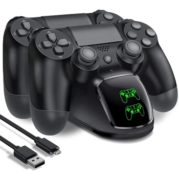 PS4 Contorller Gyors Töltő Állomás PS4 Gamepad Töltés Állni Dokkoló PlayStaion 4/Vékony/Pro DualShock 4 Vezeték nélküli Kontroller