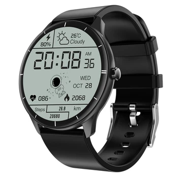 Q21 Elegáns Egyetemes Intelligens Karóra Kerek Képernyő Smartwatch a pulzusmérő Kompatibilis az Android, illetve Ios