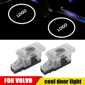 QCDIN a Volvo Autó LED Üdv Fény Ajtó Logó Jóvoltából Projektor Lámpa Volvo V40 V60 S60 S80 XC60 XC90