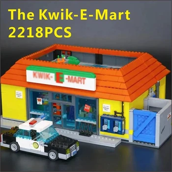 RAKTÁRON A Kwik-E-Mart Modell építőkövei Tégla 16004 83004 71016 DIY Játékok Gyerek Szülinapi, Karácsonyi Ajándékok,