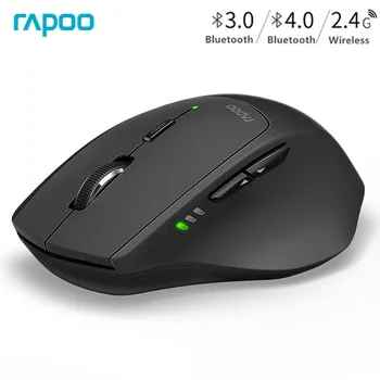 Rapoo MT550 Eredeti Vezeték nélküli Egér Multi-Mode Hordozható Egér Válthat Bluetooth 3.0/4.0 pedig 2,4 G az Üzleti Iroda