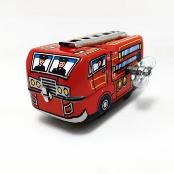 Retro Szél Játékok Óramű Vonat tűzoltóautó Antik Fém Tin Autós Játékok Gyerekeknek, Parti kellékek, Ajándékok