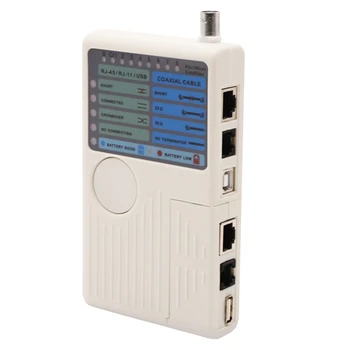 RJ45, RJ11, USB BNC LAN Hálózati Kábel Teszter Távoli LAN Kábelek Tracker Érzékelő 4 az 1-ben Gyorsan Tesztelő Eszköz