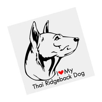 S61677# Thai Ridgeback Kutya Fekete Átlátszó Autó Matrica Vinyl Matrica Vízálló Dekorok Motorkerékpár Lökhárító Laptop