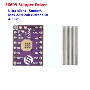S6609 léptető motor vezető StepStick breakout meghajtó modul kompatibilis GC6609 vezérlő cserélje ki TMC2209 3d-s nyomtató részei
