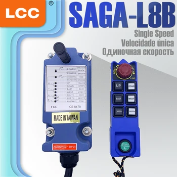 Saga-L8B Végtelen Kód Igazítás Távirányító Felső Daru Távirányító AC/DC Kapcsoló 12v 24v-os 220v Vezeték nélküli Távirányító