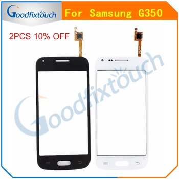 Samsung Galaxy Core Plusz G350 SM-G350 Csillag Előre G350E Trend 3 G3502 Érintőképernyős Panel Érzékelő Digitalizáló Első Külső Üveg