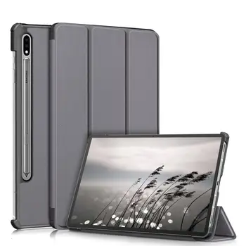 Samsung Galaxy Tab S7 11 hüvelyk T870 T875 2020 S Pen, Tri-összecsukható tartó Állvány Tablet tok Védő Héj