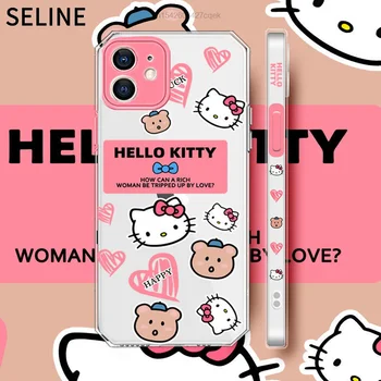 Sanrio Kawaii Y2k Esztétikai Tendencia, Hello Kitty Mobil Iphone Esetében 12 11 Pro Max X XS XR SE2 6 7 8 Plusz Vissza Shell coque közelében