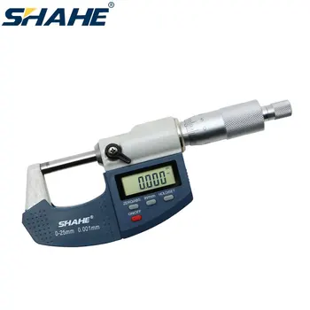 SHAHE 0-25 mm digitális mikrométer 0.001 mm Electronicmicrometer digitális mérési eszközök