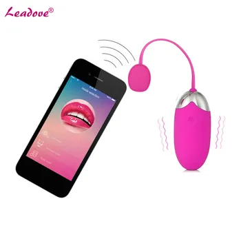 Smartphone Alkalmazás Vezeték nélküli Távirányító Szex Tojás Töltse fel USB-Bluetooth-Vibrátor a Nők Vibráló szexjátékok Ugrás Tojás BL-14362HP
