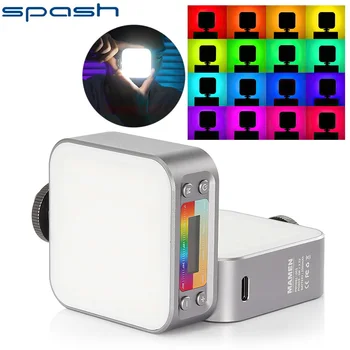 SPASH Hordozható LED Video Lámpa RGB Fotózás Fény, Szabályozható 2500K 9000K Panel Fény A Youtube-Stúdió Fényképezőgép Világítás
