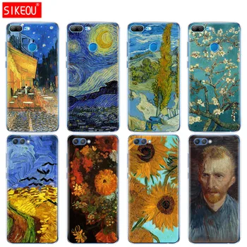 Szilikon Fedél telefon Esetében a Huawei Honor 10 V10 3c 4C 5c 5x 4A-6B 6C pro 7X 6X 6 7 8 9 LITE Reneszánsz Van Gogh festmény