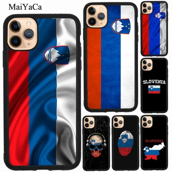 Szlovénia Zászló iPhone 13 Pro Max 12 mini XS X XR SE 2020 7 8 Plusz tok iPhone 11 Pro Max Cover