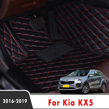 Szőnyegek A Kia KX5 2019 2018 2017 2016 Bőr Autó Szőnyeg Egyéni Auto Stílus Láb Párna Autós Tartozékok Belső Kiterjed