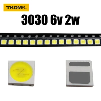 TKDMR 100/50pcs TCL LED Háttérvilágítás Nagy Teljesítmény 2W 3030 6V Jelenlegi 200-250MA hideg fehér Hőmérséklet 15000-20000k TV Alkalmazás