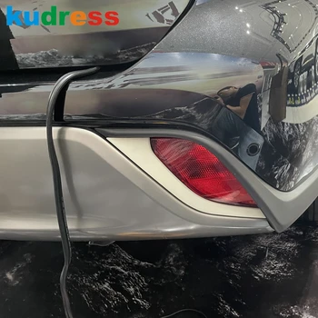 Toyota Highlander Hybrid 2021 2022 ABS Króm Hátsó Ködlámpa Lámpa Fedél Trim Farok Foglight Foglamp Keret Autó Stílus 2db