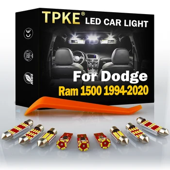 TPKE Canbus Fehér Auto Izzók LED-es Belső Térkép Kupola Csomagtartó Ajtó, Lámpa Készlet Dodge Ram 1500 1994-2020 Autó Világítás Tartozékok