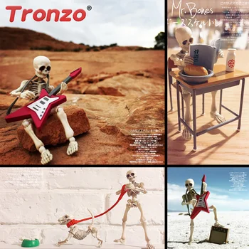Tronzo Akciófigura, Mozgatható Úr Csontok Mini Koponya Ábra Set Mini Csontváz, Emberi Alak Játékok Halloween-Lakberendezési Ajándék