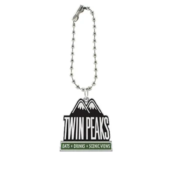 Twin Peaks Gyanta Ikonok Mini Medál, kulcstartó, Amerikai Horror Érvelés TV Play Négyzet Alakú Hő-Pszichológus DIY Férfi Ékszerek