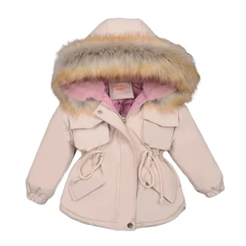 Téli Lányok Kabátok Tartsuk Meleg, Kényelmes Gyerek Kabát Kapucnis Alkalmi Ruha Lányok Kabát 2-12 Éves Gyermekek Ruháit CHK002