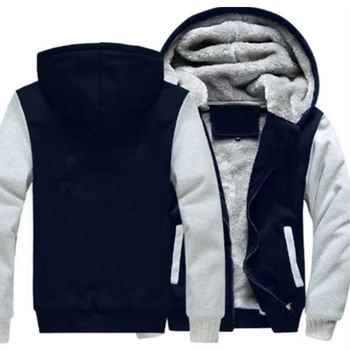 Téli Polár Kapucnis Magas Minőségű Megvastagodott Meleg Alkalmi Kabát Kabát Sportwear Férfi Streetwear Melegítőfelső Homme
