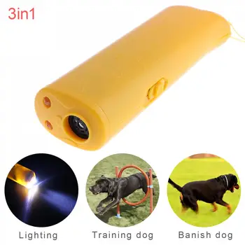 Ultrahangos LED kutyariasztó Edző Kutyája Morajlás Felszerelés, Elemlámpa, 3 Módok a Képzés Kutya / Meghajtó Kutya / Világítás