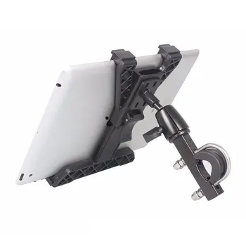 Univerzális Motor Konzol Motorkerékpár Tablet PC tartó Állvány Alumínium Ötvözet 360 Fokban Forgó GPS tartó 7-10.1 Hüvelyk PC