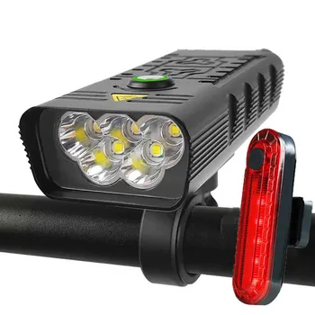 USB Újratölthető Kerékpár Lámpa Elöl Hátul, Hátsó MTB Kerékpár Ultra Fényes Lámpa Kerékpár Biztonsági Figyelmeztetés Vízálló Kerékpár Lámpa