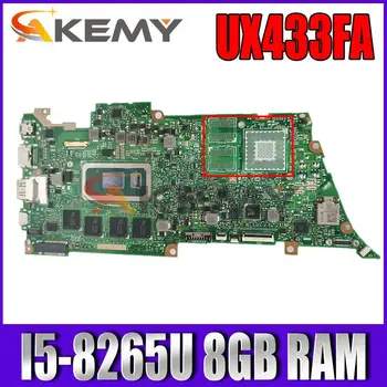 UX433FA alaplap Az ASUS UX433FN UX433FA UX433F UX433 laptop Alaplap UX433FA alaplap tesztelt W/ I5-8265U 8GB RAM