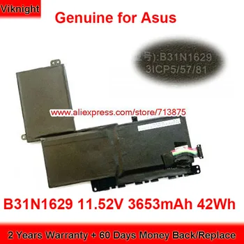 Valódi B31N1629 Akkumulátor 3ICP5/57/81 Asus E203MAH E203NAH Notebook 11.52 V 3653mAh 42Wh
