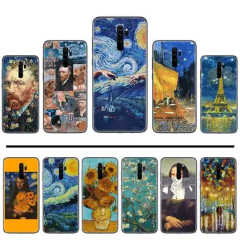 Van Gogh Csillagos Éj Olaj Festmény Egyedi Design hátlapot A Xiaomi Redmi 4x 5 plusz 6 7 7 8 mi8 8lite 9 megjegyzés 4 5 7 8 pro
