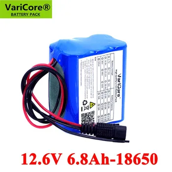VariCore 12V by egy 6800mah 18650 Lítium Akkumulátor 12,6 V Újratölthető elemek PCB Védő lemez CCTV Kamera Monitor UES