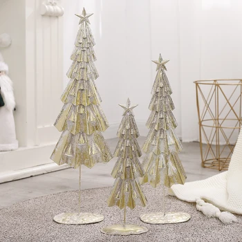 Vas karácsonyfa karácsonyi dekoráció Otthon Kandalló / Karácsonyi asztali Díszek