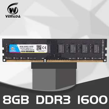 VEINEDA 8gb DDR3 4gb 1333Mhz 1600 mhz-es Ram-240pin 1,5 V-os DIMM Asztali Memória Intel AMD alaplap.