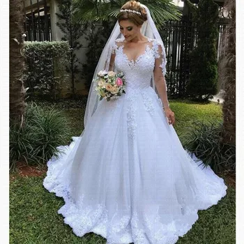 Vestido De Noiva Renda Esküvői Ruha 2021 Köntös Mariage Szexi Bohém Hosszú Ujjú Esküvői Ruha Menyasszony Ruha Casamento