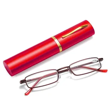 Védelem Ultrakönnyű Fém Keret Anti Kék Fény Üveg Teljes Keret Szemüveg Olvasó Szemüveg Mini Távollátás Szemüveg